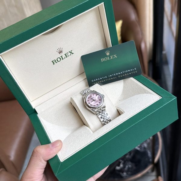 Rolex Lady-DateJust 279160 Pink Dial Replica Watches 28mm (6)