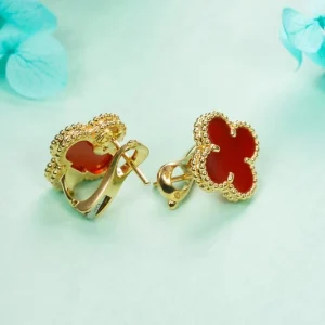 Van Cleef & Arpels Frivole Women Earrings Custom 18K Gold (2)