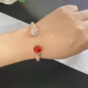 Van Cleef & Arpels Perlée Couleurs Bracelet Custom Diamond 18K Rose Gold (2)