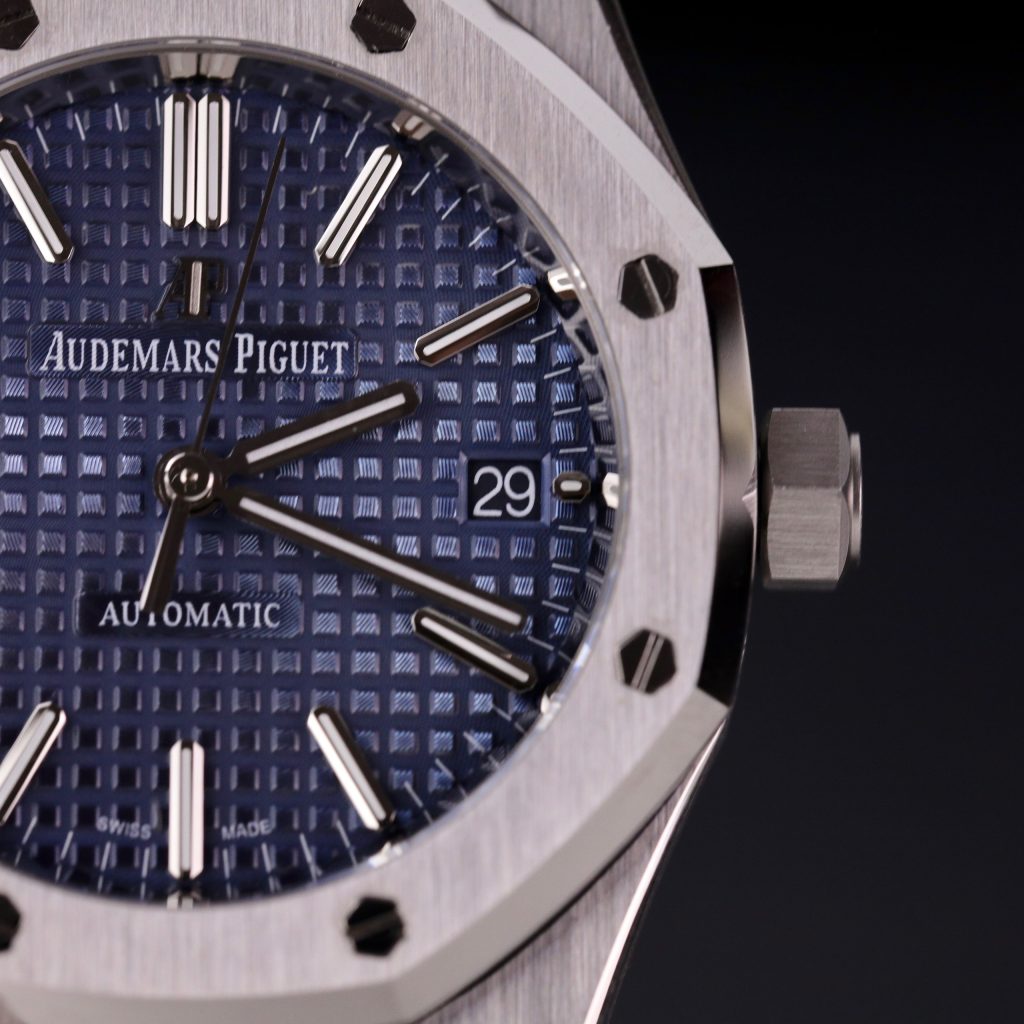 Audemars Piguet Replica Watches Royal Oak 15450ST Dark Blue Dial IP Factory 37mm (2)