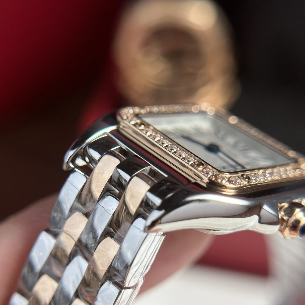 Cartier Panthere Womens Demi Rose Gold Replica Watches 23x30mm (1)