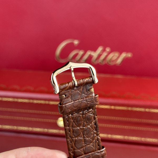 Cartier Tank Solo Extra-Large Model Best Replica Brown Leather Watch (1)