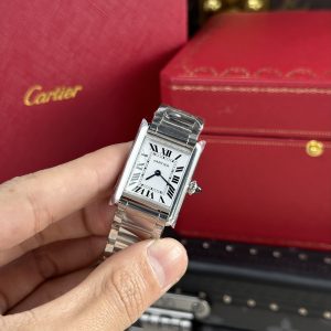 Cartier Tank Solo Replica Watches Roman Numeral Pile Dial AF Factory 22.5×33 (1)