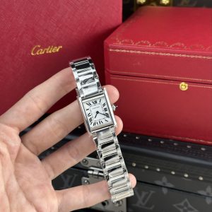 Cartier Tank Solo Replica Watches Roman Numeral Pile Dial AF Factory 22.5×33 (1)