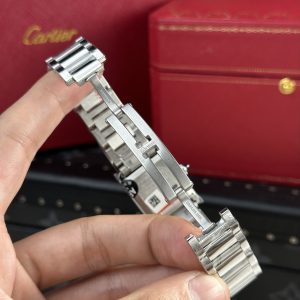 Cartier Tank Solo Replica Watches Roman Numeral Pile Dial AF Factory 22.5×33 (1)