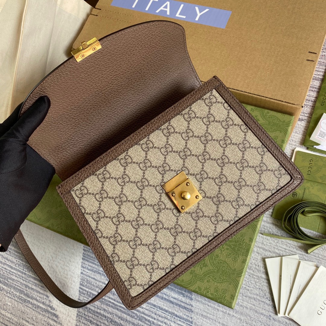 Gucci Ophidia GG Supreme Canvas Mini Shoulder Bag Best Replica Brown 25cm (6) Gucci Ophidia GG Supreme Canvas Mini Shoulder Bag Best Replica Brown 25cm (2)