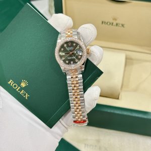 Rolex DateJust Bezel Diamond Moissanite Replica Watch Womens 28mm (2)