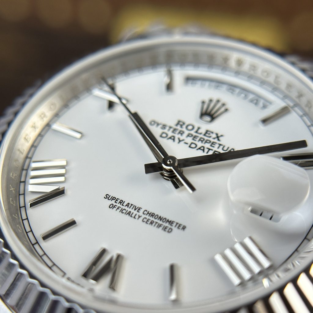 Rolex Day-Date 228236 Best Replica Watch White Dial 185 Gram QF Factory 40mm (2)
