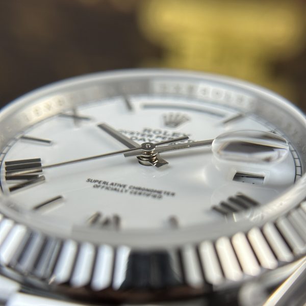 Rolex Day-Date 228236 Best Replica Watch White Dial 185 Gram QF Factory 40mm (2)