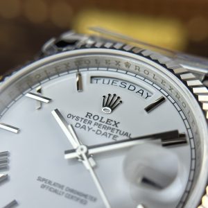 Rolex Day-Date 228236 Best Replica Watch White Dial 185 Gram QF Factory 40mm (2)