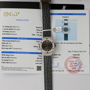 Hublot Classic Fusion King Gold Gray Customs Full Moissanite Diamonds HBF 33mm (7)