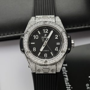 Hublot Customs Moissanite Diamonds Big Bang One Click Titanium 39mm (2)