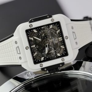 Hublot Square Bang Unico White Ceramic Best Replica BBF Factory (10)