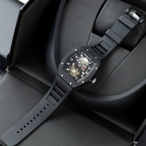 Richard Mille RM001 Tourbillon Black Ceramic Best Replica Watch 42mm (10)