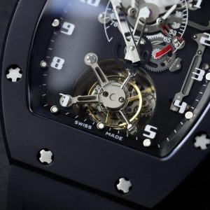 Richard Mille RM001 Tourbillon Black Ceramic Best Replica Watch 42mm (10)