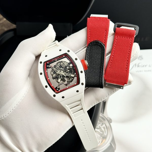 Richard Mille RM055 White Ceramic Best Replica Watch BBR Factory 45mm (3)