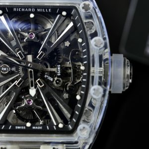 Richard Mille RM12-01 Sapphire Tourbillon Best Replica Watch 44mm (10)