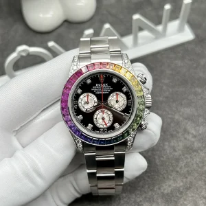 Rolex Daytona 116599 Rainbow 18K White Gold Natural Diamonds & Gemstones 40mm (5)