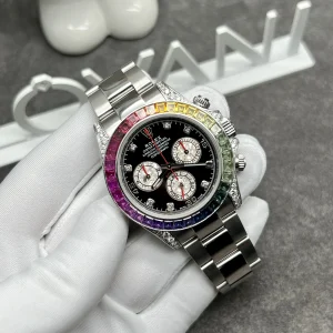 Rolex Daytona 116599 Rainbow 18K White Gold Natural Diamonds & Gemstones 40mm (5)