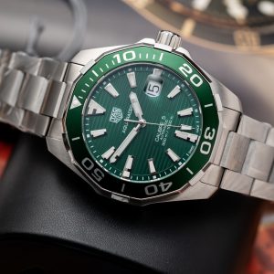 Tag Heuer Aquaracer WAY201S.BA0927 Best Replica Green Dial 43mm (7)