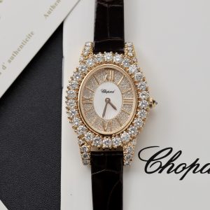 Chopard Best Replica Customs Full Natural Diamonds Gold Wrapped 30mm (6)