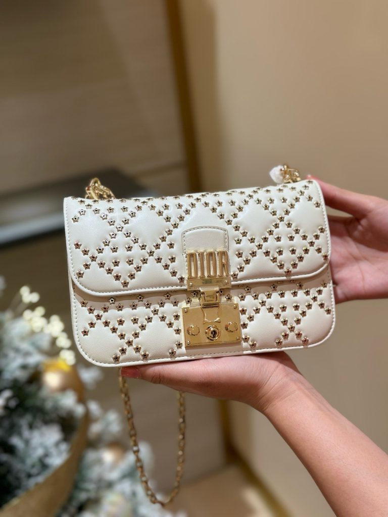 Dior Addict Lucky Replica Bags White Womens 21x13x3cm (2)