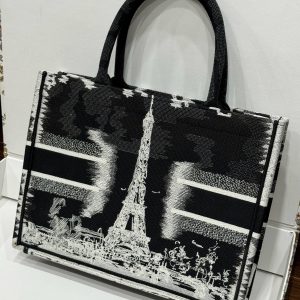 Dior Book Tote Replica Bags Womens Eiffel Tower Pattern 36 (2)