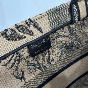 Dior Book Tote Replica Bags Womens Tiger Stripes Pattern 36cm (2)