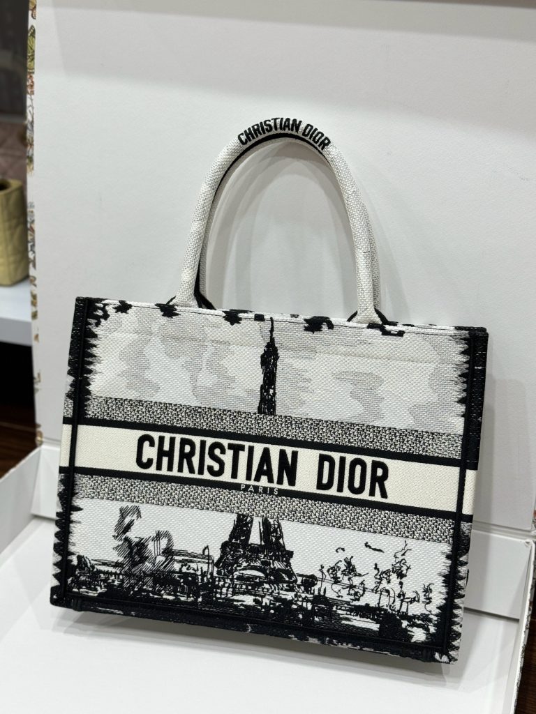 Dior Book Tote Womens Eiffel Tower Pattern Replica Bags 36 (2)