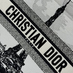 Dior Book Tote Womens Eiffel Tower Pattern Replica Bags 36 (2)