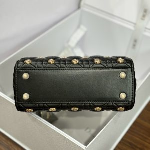 Dior Lady Beaded With Sun Motifs Womens Replica Bags 20cm (2)