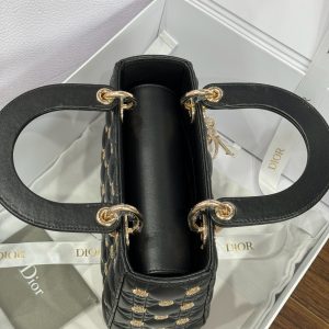 Dior Lady Beaded With Sun Motifs Womens Replica Bags 20cm (2)