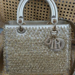Dior Lady Best Replica Bags Womens Beaded 24cm (2)