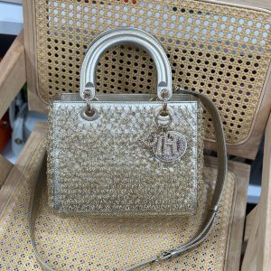 Dior Lady Best Replica Bags Womens Beaded 24cm (2)