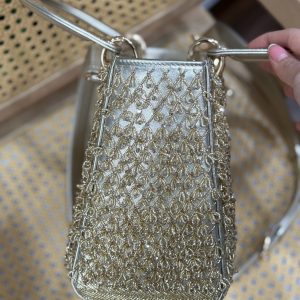 Dior Lady Best Replica Bags Womens Beaded 24cm (2)