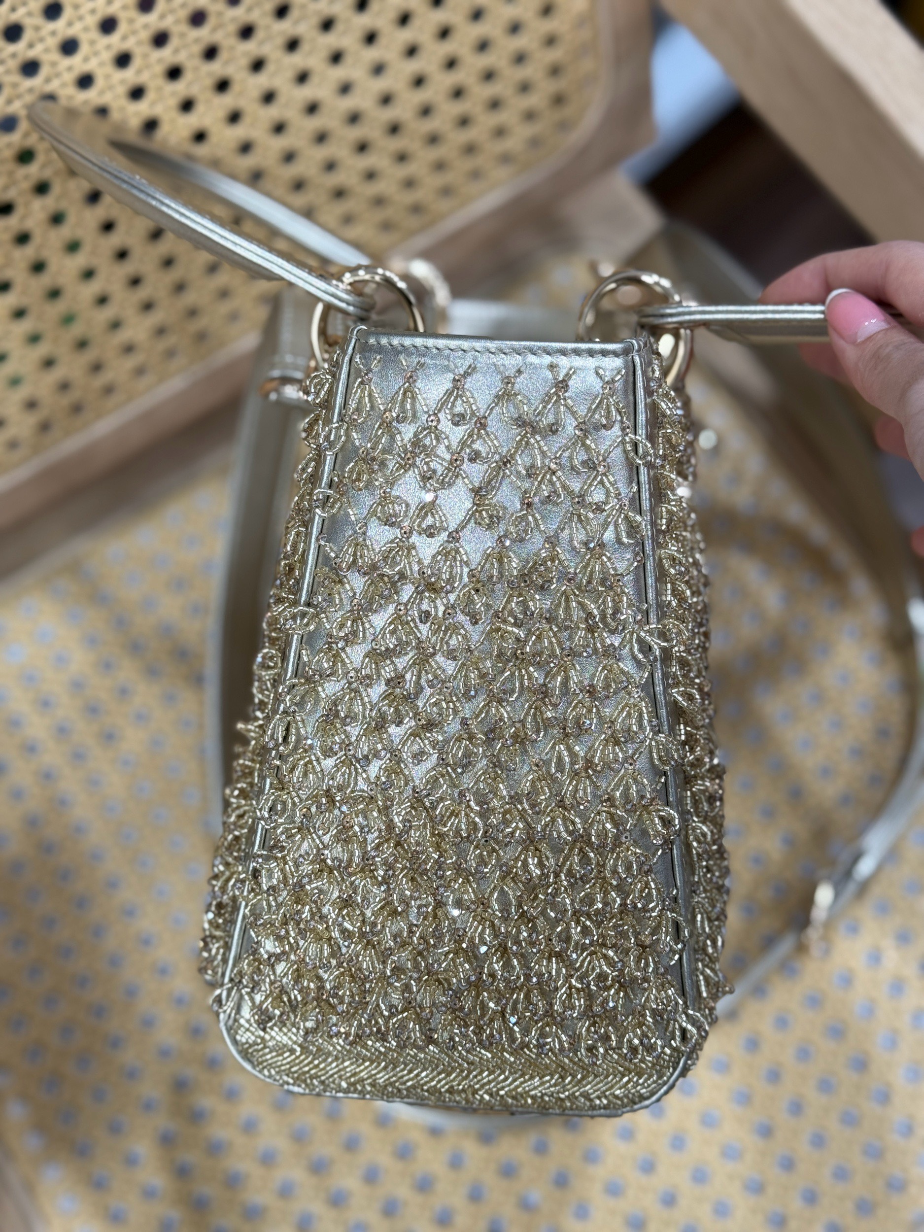 Dior Lady Best Replica Bags Womens Beaded 24cm (4) Dior Lady Best Replica Bags Womens Beaded 24cm (2)