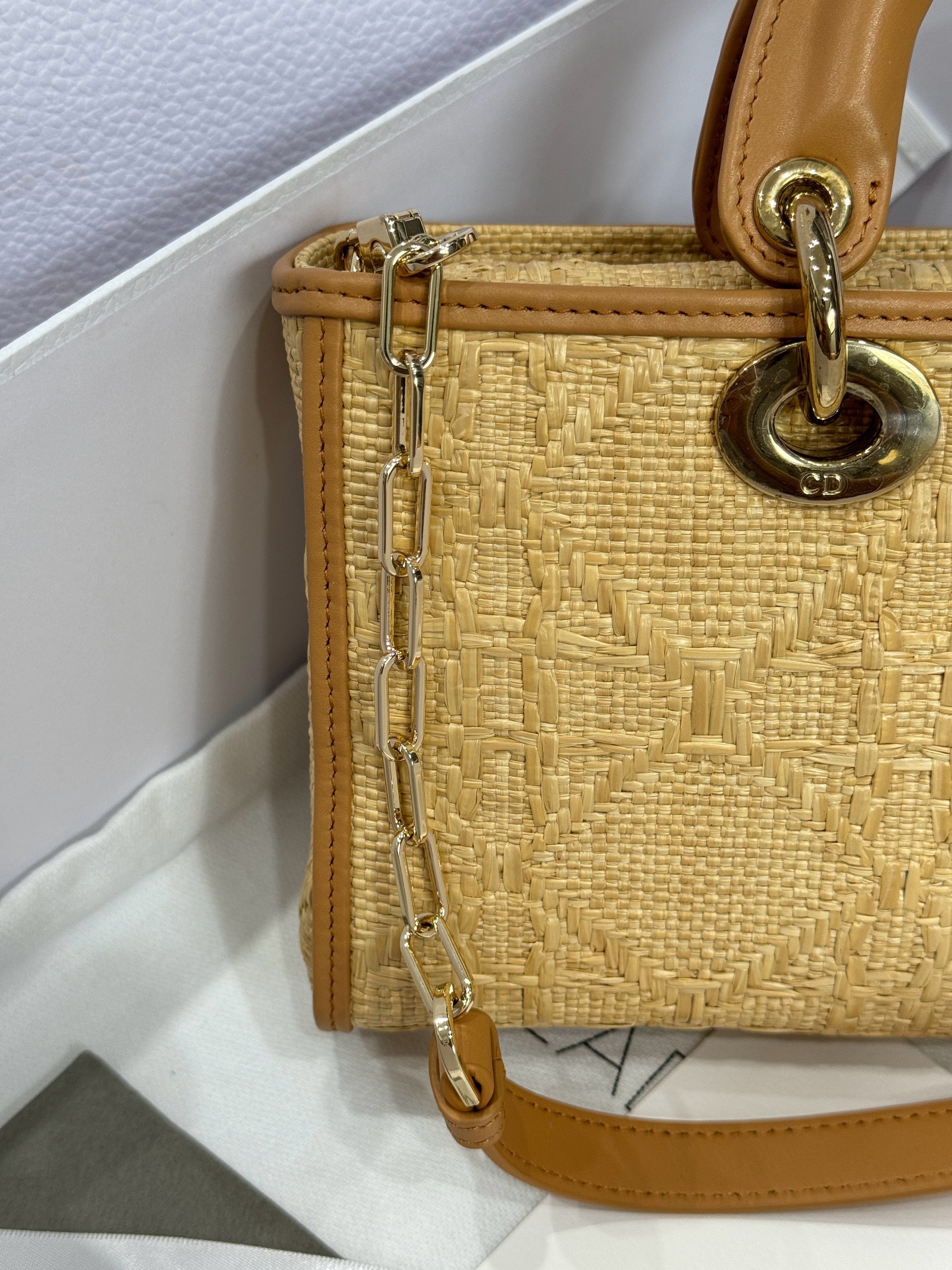 Dior Lady D-Joy Replica Handbags Womens Rattan Material 22cm (2) Dior Lady D-Joy Replica Handbags Womens Rattan Material 22cm (2)