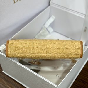 Dior Lady D-Joy Replica Handbags Womens Rattan Material 22cm (2)