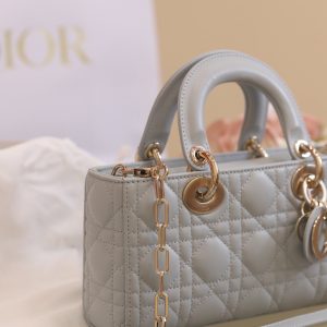Dior Lady D-Joy Womens Replica Bags Gray 22x13x4cm (4)