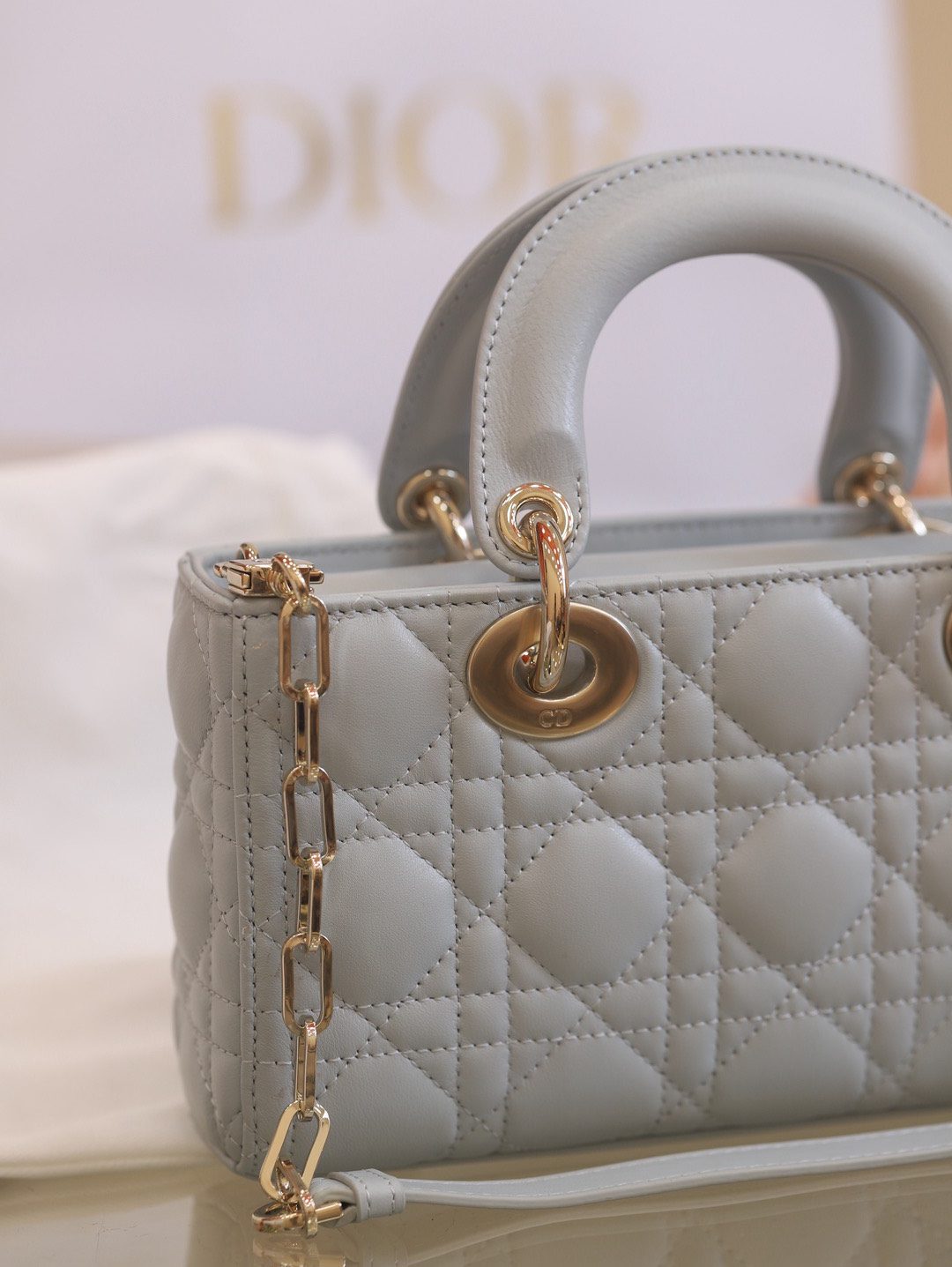 Dior Lady D-Joy Womens Replica Bags Gray 22x13x4cm (3) Dior Lady D-Joy Womens Replica Bags Gray 22x13x4cm (4)