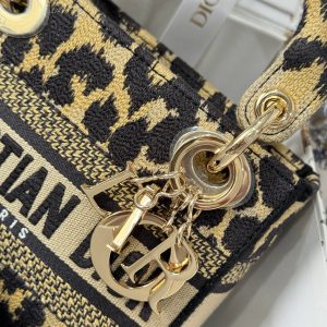 Dior Lady Womens Replica Handbags Embroidered Fabric 17cm (2)