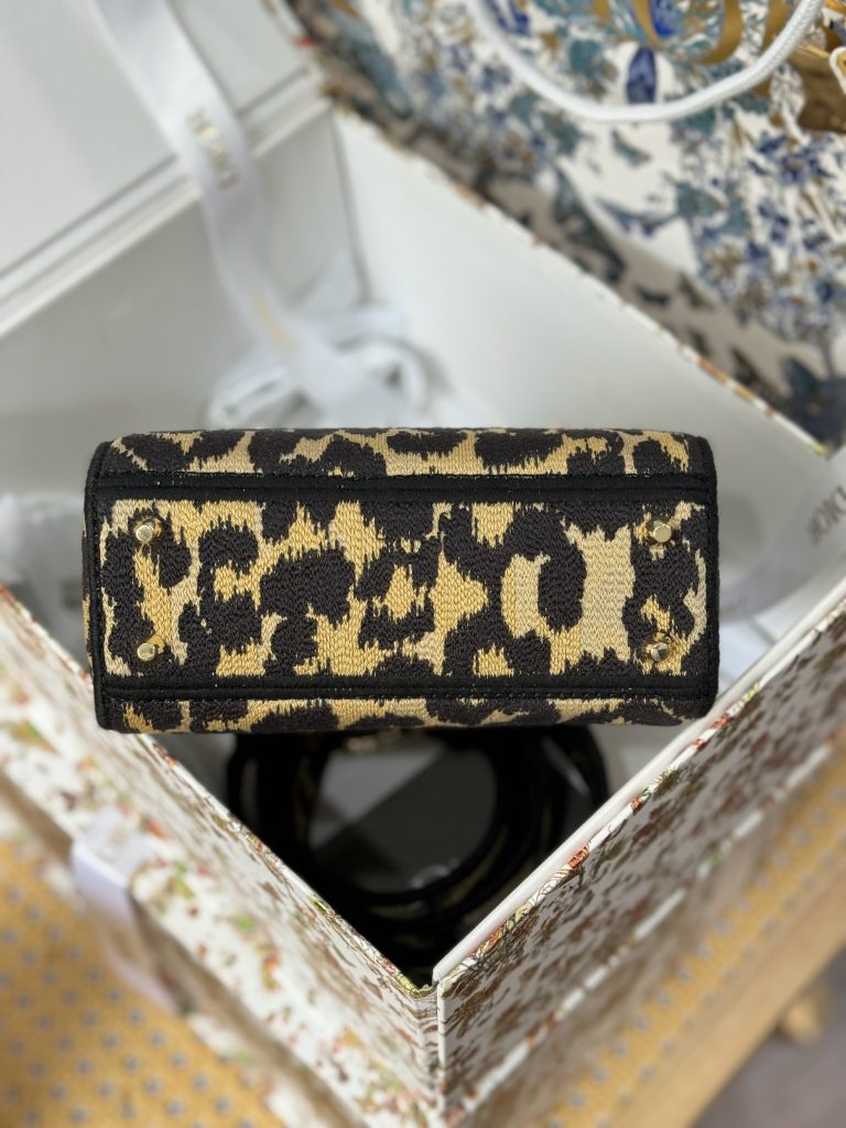 Dior Lady Womens Replica Handbags Embroidered Fabric 17cm (2)