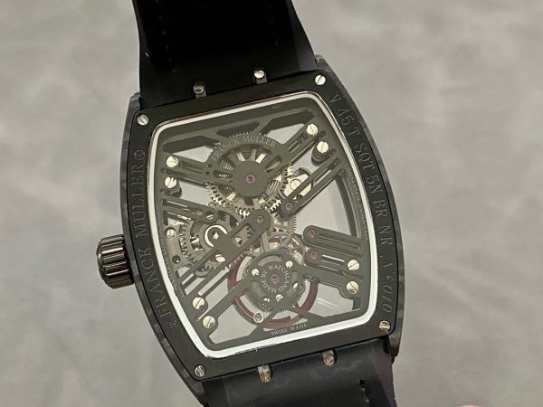 Franck Muller V45 Tourbillon Skeleton Best Replica Watch 45mm (7)