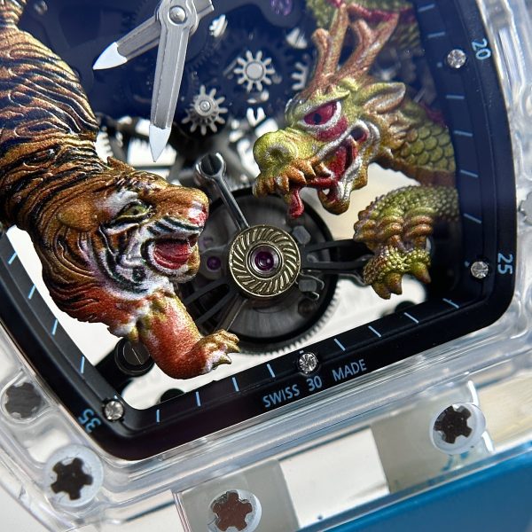 Richard Mille RM 51-01 Tourbillon Tiger And Dragon Best Replica Watch 40x48mm (2)