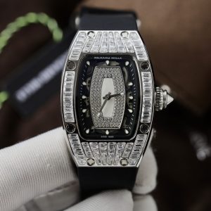 Richard Mille RM007 Customs CZ Stone Baguette Replica Watch 36mm (6)