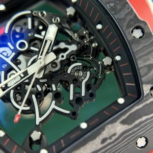 Richard Mille RM055 AN-TI Carbon NTPT Red Rubber Strap ZF Factory New (5)