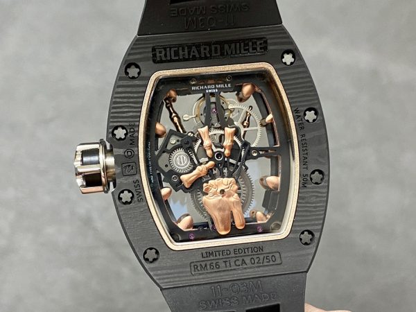 Richard Mille RM66 Flying Tourbillon Carbon Customs 18K Gold 42 (1)