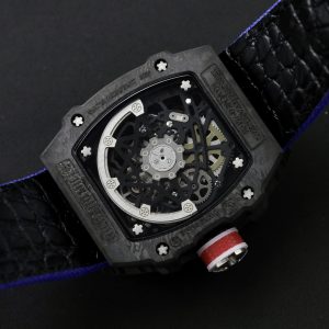 Richard Mille RM67-02 Carbon Nylon Strap Replica Watches Men's 44mm (9)