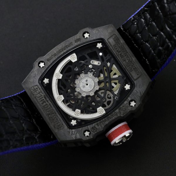 Richard Mille RM67-02 Carbon Nylon Strap Replica Watches Men's 44mm (9)