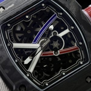 Richard Mille RM67-02 Carbon Nylon Strap Replica Watches Men's 44mm (9)